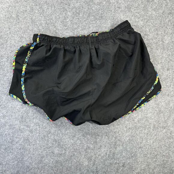 Nike Dri-FIT Running Shorts Womens XL Black Tempo Multicolor Trim Athletic - Picture 9 of 9